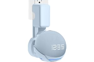 ZUOLACO Dot 5. Generation Wandhalterung, Halterung Ständer für Echo Dot 4. und 5. Gen(2022), platzsparendes Dot Zubehör mit integriertem Kabelmanagement, Verstecken von Messy Wires, Graublau