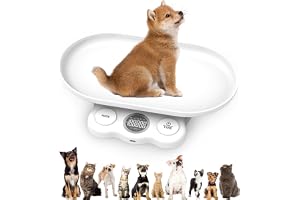 Djurvåg för små djur: 15 kg digital husdjursvåg exakt på 1 g, LCD digital babyvåg kattvåg med 7 vägningslägen (g/kg/oz/lb/ml/mml/tl), digital våg för spädbarn, foder, katter hundar