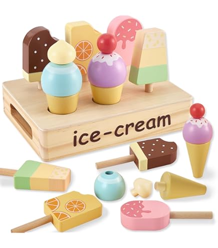 Ice Cream Toys For Toddlers 1-3 Ice Cream Cart For Kids Pretend