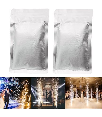 Polvere Di Titanio Per Macchina Effetti Speciali 200g X2 - Altezza 3-5 Metri, Per Feste E Matrimoni