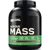 Optimum Nutrition Serious Mass Protein for Weight Gain, Chocolate Flavor, 6 Pounds, 8 Services