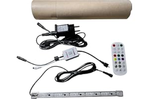 Köhko Mehrfäbige LED-Beleuchtung Leiste 90 cm wasserdicht für Wasserfall 90 cm buntfäbig