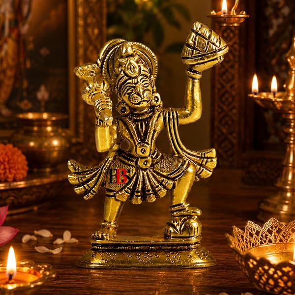 Buy Khadi Gramodyog Bhavan Brass Panchmukhi Hanuman ji Idol (5 cm