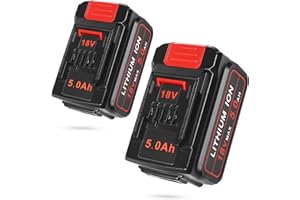 Aaiwtd 2×5.0AH Ersatz für Einhell Akku,für X Change Mit Restbatterieanzeige mit Allen 18V und Power X-Change