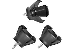 Aczyqws 3 Prong Golf Ball Retriever Grabber for Golf Putter Grip Portable Pick-up Claw Plastic Picker Upper Suction Cup Grip Sucker Tool Back Saver 3 Pack putter ball pick,putter ball suckers