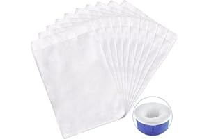 Ailvor Skimmer Socks, Pack of 10 Skimmer Socks, Pool Skimmer Net, Skimmer Filter Net for Removes Leaves, Scum, Insects, Small Particles (White)