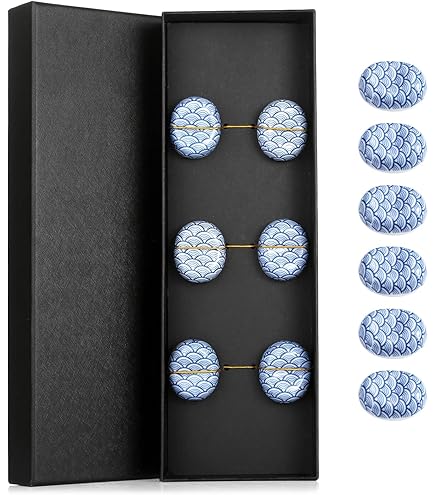6 Repose-baguettes En Céramique Motif Fleur De Cerisier – Décoration De Table Pratique Et élégante - 12