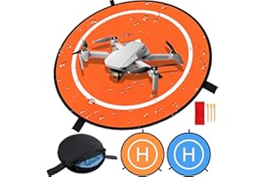 GOLDMIKY Landing Pad Drone,Base Atterraggio Drone,75 cm Drone Landing Pad, Pieghevole Portatile Landing Pad per DJI Mini 3 pro/Mavic Mini 2 / Mavic Air 2 / Air 2S Accessori Drone