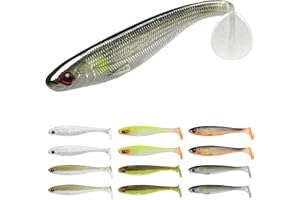 TRUSCEND Esche Da Pesca Per Bass Trota Crappie Versatile Paddle Tail Swimbaits Superb Esche Da Pesca In Plastica Morbida Freshwater Saltwater Bass Walleye Esca Da Pesca Regali Per Gli Uomini