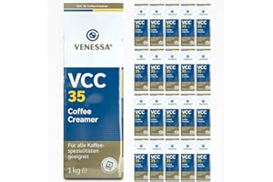 ‎VENESSA Venessa Coffee Creamer VCC35 Kaffeeweißer, 20 x 1kg, hochwertiger Kaffeeweißer für Vending Automaten, hohe Weißkraft, leicht löslich, Aromaschutzbeutel