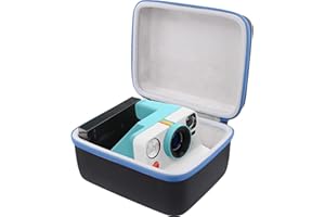 Khanka per fotocamere istantanee Polaroid Now Gen 3, Now+ Gen 3, Now Gen 2, Now+ Gen 2, Now, Now+, I-2, Flip, OneStep+ e OneStep 2 Custodia rigida, borsa da trasporto, solo custodia (Cerniera blu)