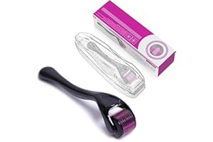 FIANA FASHIONS Derma Roller for Men and Women, Microneedle Beard Care Roller, Stimulates Hair Growth, Anti-Aging, Scar Reduction, Facial Skin Care