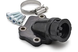 Easyboost Tubo Collettore di Aspirazione 12 a 21mm Tipo originale per MBK Nitro Aerox Mach-G Jog-R Ovetto Neo's Motore Minarelli Orizzontale per Carburatore 12-14-16-17.5-19-21mm