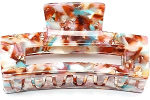 ‎QINGOO QinGoo Groß celluloseacetat Haarklammer Schöne Damen Haarspange Haarschmuck Kopfschmuck Elegant Haar-Accessoire 1 stück(10.5 * 5.7cm, Multicolor)