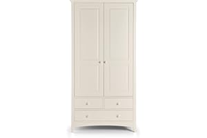 Julian Bowen CAM007/2 CAMEO Wardrobe, Mixed Materials, White