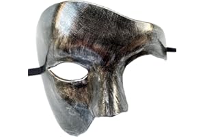 Coolwife Masquerade Mask Vintage Phantom Of The Opera One Eyed Half Face Costume