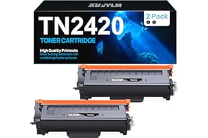 KUPYLM TN2420 Toner Cartouche de Toner Compatible pour Toner Brother TN2420 TN2410 pour DCP-L2530DW HL-L2350DW MFC-L2710DW MFC-L2730DW HL-L2310D MFC-L2710DN MFC-L2750DW DCP-L2550DW DCP-L2510D (2 Noir)