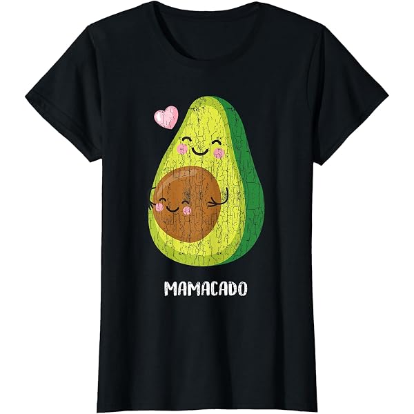 T-shirt Maternité Jumeaux 'Mamacado' - Design Avocat Rigolo, Cadeau Pour Future Maman De Jumeaux, Coupe Classique