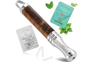 HOKHIM Anxiety Breathing Necklace with Resistance Filters, Breathlace Tube Necklace for Mindful Breathing, Relaxation & Stress Relief, Meditation Gift for Men & Women