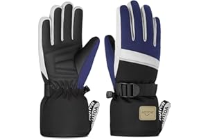 ‎AOTOW Handschuhe Kinder Skihandschuhe Winter - Warme Wasserdicht Fleece Kinderhandschuhe Thermo Winddicht Winterhandschuhe Softshell Schneehandschuhe Outdoor Sport für SKi Snowboard Fahrrad Junge Mädchen