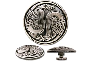 Hoppe & Masztalerz Celtic Concho Schraubzierniete, Zierniete, Schraubniete, Screwback Concho, Keltische Vögel No. 1