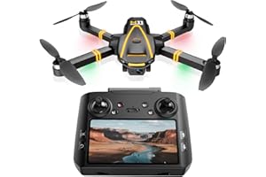 TOPBLASTERBOX H11 GPS Drones avec Caméra Professionnel 4K pour Adultes (Radiocommande avec Écran) 5GHz RC Drones FPV Pliable avec Moteur sans Balais, QuickShots, Temps de Vol de 45 min, Moins de 249g, C0