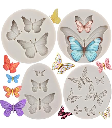 Stampo Per Dolci In Silicone Rettangolare Cm. 9x13 - Per 4 Dolcetti Colori Assortiti