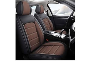 YXUO Funda Asiento para 𝗖𝗵𝗲𝘃𝗿𝗼𝗹𝗲𝘁 Captiva Fundas de Asientos de Cuero Fundas para Asientos Delanteros y Traseros 5 Piezas Asientos Impermeables Cómodo Seat Cover