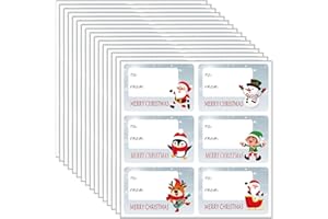 JXUANE 90 PCS Gift Tags - Christmas Name Tags & Stickers - Self-Adhesive Christmas Stickers Labels