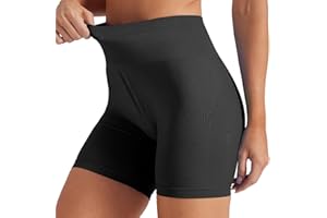 Friptspyg Donna Short da Ginnastica Effetto Push-up Adatti per Ciclismo con Vita Alta Senza Cuciture Perfetti per Allenamenti Fitness Corsa e Sport