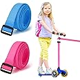 KATIMI 2PCS Mini Micro Scooter Pull Strap, Micro Scooter Accessories for Boys and Girls, 120 × 2.5 cm Scooter Strap Pull Kids, Bicycle Tow Rope Belt Strap, Kids Bike Accessories for Adult Children