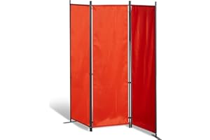 ‎GRASEKAMP QUALITÄT SEIT 1972 GRASEKAMP Qualität seit 1972 Stellwand 165x170 cm dreiteilig - Terra - Paravent Raumteiler Trennwand Sichtschutz