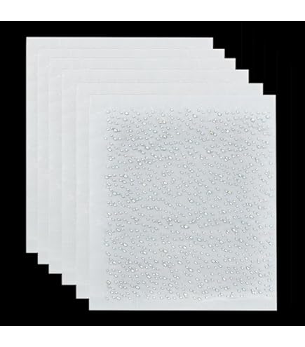 6 Fogli Strass Hotfix Con Cristalli - Decalcomanie Termoadesive Per Decorazioni Fai Da Te Su Tessuto - Foto 2