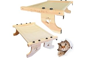 EL ÁTICO PETS Hamac pour Chat. Lit pour Chat. Mobilier pour Chats. Adaptable pour Accrocher sur des Meubles. Durable et Polyvalent. Supporte jusqu'à 30 KG. Panier Chat Suspendu