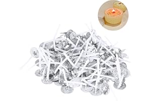 ZECOUK Mechas para Velas, Mecha de Vela de Algodón 200 Piezas Mechas de Vela, Mecha de Vela Natural Mechas Enceradas, Mechas Velas Mechas de Vela Naturales Mechas de Algodon, para Fabricación de Velas