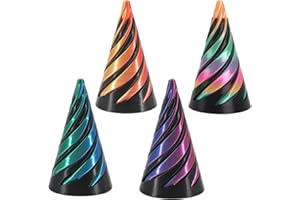 DTGECD 4 Pcs Spiral Cone Fidget Toy, Cone Fidget Toy for Anxiety, ADHD, Autism, and Focus, Durable and Portable Spiral for Kids and Adults