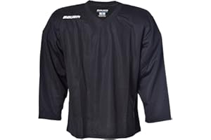 Bauer Ice Hockey S17 Flex Practice Training Jersey Shirt Senior (Black, M)