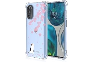 RankOne Coque de Téléphone Convient pour Motorola Moto G62 5G (6.5" inches) Transparent TPU Silicone Color Drawing Pattern Case - CatéGorie 2