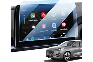 LANGBEAN Pellicola Protettiva per Ford Puma MK2 / Kuga 3 / Focus MK4 / Fiesta MK8 / Ecosport/Transit, 9H Protezione dello Schermo in Vetro Temperato, 8" SYNC 3 Accessori di Navigazione Pellicola