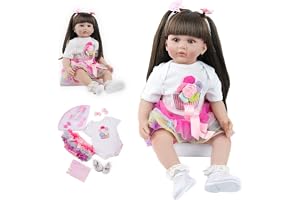 ZIYIUI 24 tum 60 cm Reborn Docka Baby Naturligtvis Reborn Flicka Mjuk Silikon Vinyl Söt Bebe Reborn Långt Hår Bebe Reborn Nyf