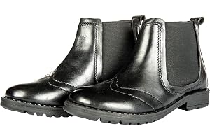 HKM unisex – barn LäderKänga