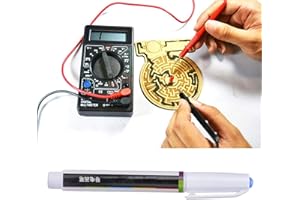 CERSALT Penna conduttiva, penna a vernice conduttiva elettronica ad alta liquidità per circuiti stampati di riparazione circuiti stampati Graffiti E-Cards (oro)