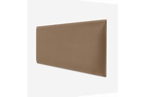 DecoNest Testiera Cuscino da parete decorazione da parete pannello acustico pannello da parete 3d lusso moderno imbottito 100 x 20 cm Beige