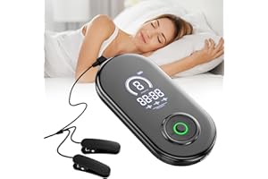 LIROPAU Fortschrittliches Schlafhilfegerät, Gerät zur Vagusnervstimulation mit Ohrclips für Erwachsene mit Angstzuständen, Migräne und Schwindel, verbessert den Tiefschlaf, USB-Aufladung