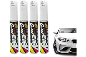 Eniyou 4pcs Rotulador de Pintura para Reparar Arañazos de Coche - Lápiz Retoque Blanco