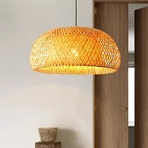 Rattan Pendelleuchte 'Vogelnest' – 26 Cm Durchmesser, E27, Mit 1 M Kabel, Für Wohnzimmer & Café