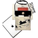 Askılı Kitap/Tablet/Ebook &Ccedil;antası &ndash; Kılıfı (Kitap Kahve Kedi)