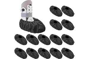 YEXEXINM 14 Pcs Reusable Fracture Walking Shoe Cover Recovery Shoe Sleeve Waterproof Non Skid Foot Brace Cover for Walking Boot Brace Cast Rain Sleeve with Rubber Sole Reusable Boot Protectors