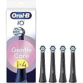 Oral-B Series iO Gentle Care Cabezales De Recambio Originales, Pack de 4 Recambios Negros Para Cepillos De Dientes Eléctricos