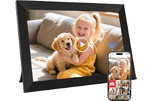 10,1 Zoll WiFi Digitaler Bilderrahmen mit eingebautem 64GB Speicher, Einem 1280x800 IPS LC